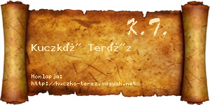 Kuczkó Teréz névjegykártya